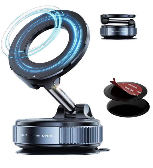 Upgraded 360° Vacuum Magnetic Phone Holder